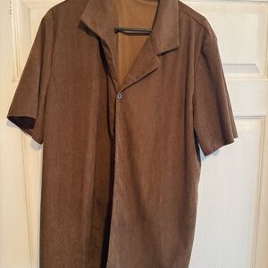 Men's Brown Short Sleeve shirt